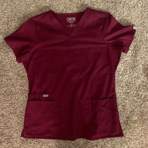 Scrub top and bottom